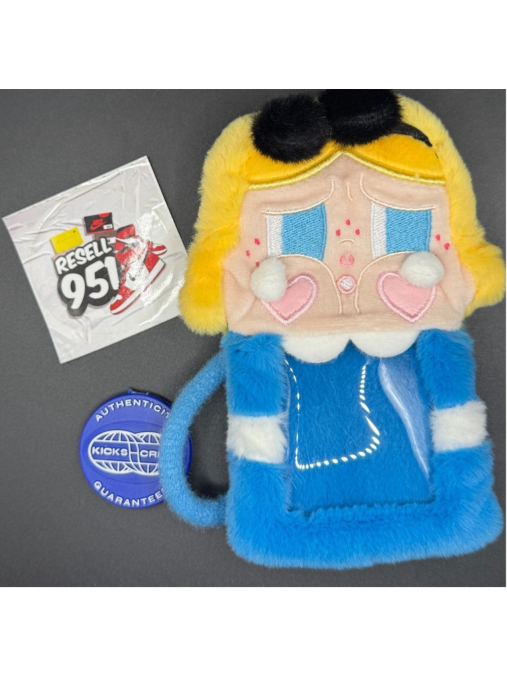 Crybaby Sad Club Card Holder She's Alice Crying Again Plush Keychain Holder